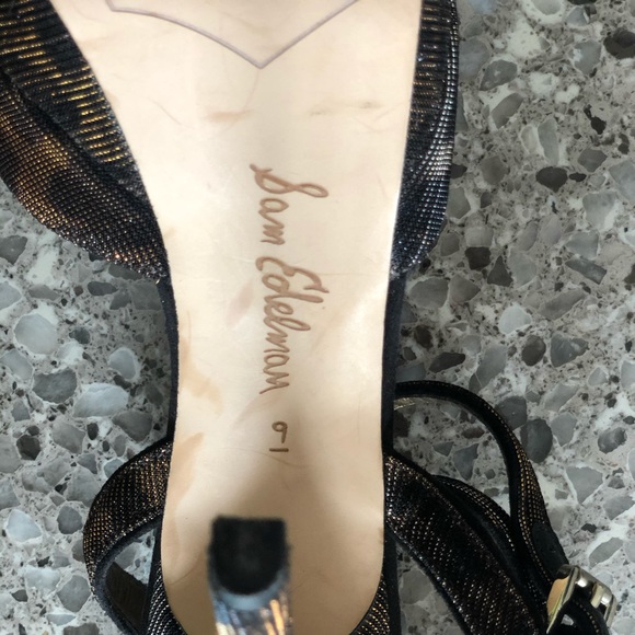 Metallic Leopard Print Sam Edelman Platform Heels - Picture 6 of 6